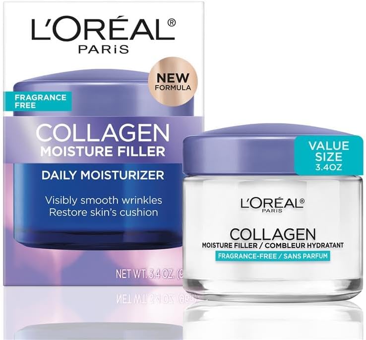 L'Oreal Paris Collagen Moisture Filler Day/Night Cream, 1.7-Fluid Ounce