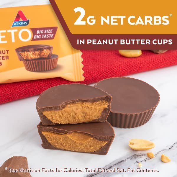 Atkins Caramel Almond Clusters, Gluten Free, High in Fiber, 1g Sugar, 2g Net Carb, Keto Friendly, 20 Count