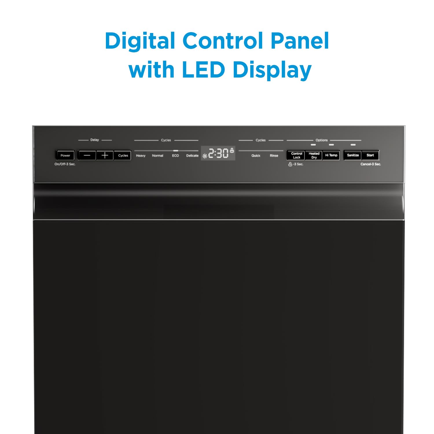 Midea 18 Inch Built-in Dishwasher, Slim Space-Saving Design with 8 Place Settings, 6 Washing Programs & Stainless Steel Tub, Energy Star Certified Dishwasher with Heated Dry & High Temp Wash, Silver