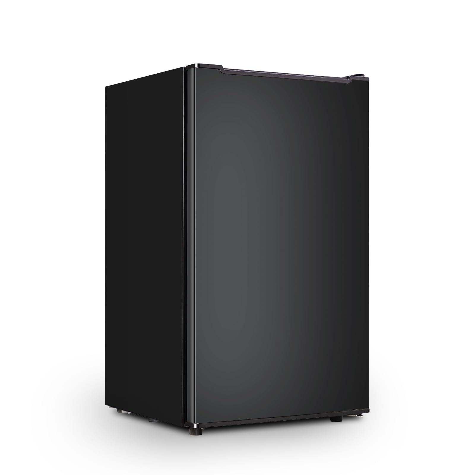 Mini Upright freezer 3.6 Cubic Feet Mini Freezer, Single Door Compact Freezer with Reversible Stainless Steel Door, 3-Speed Temperature Adjustment Small freezer for Home, Glossy Silver