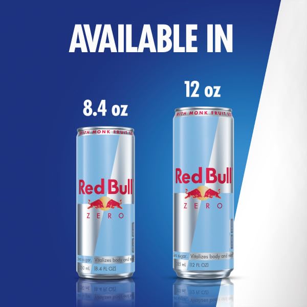 Red Bull Sugar Free Energy Drink with 151mg Caffeine plus Taurine & B Vitamins, 16 Fl Oz, Pack of 12 Cans