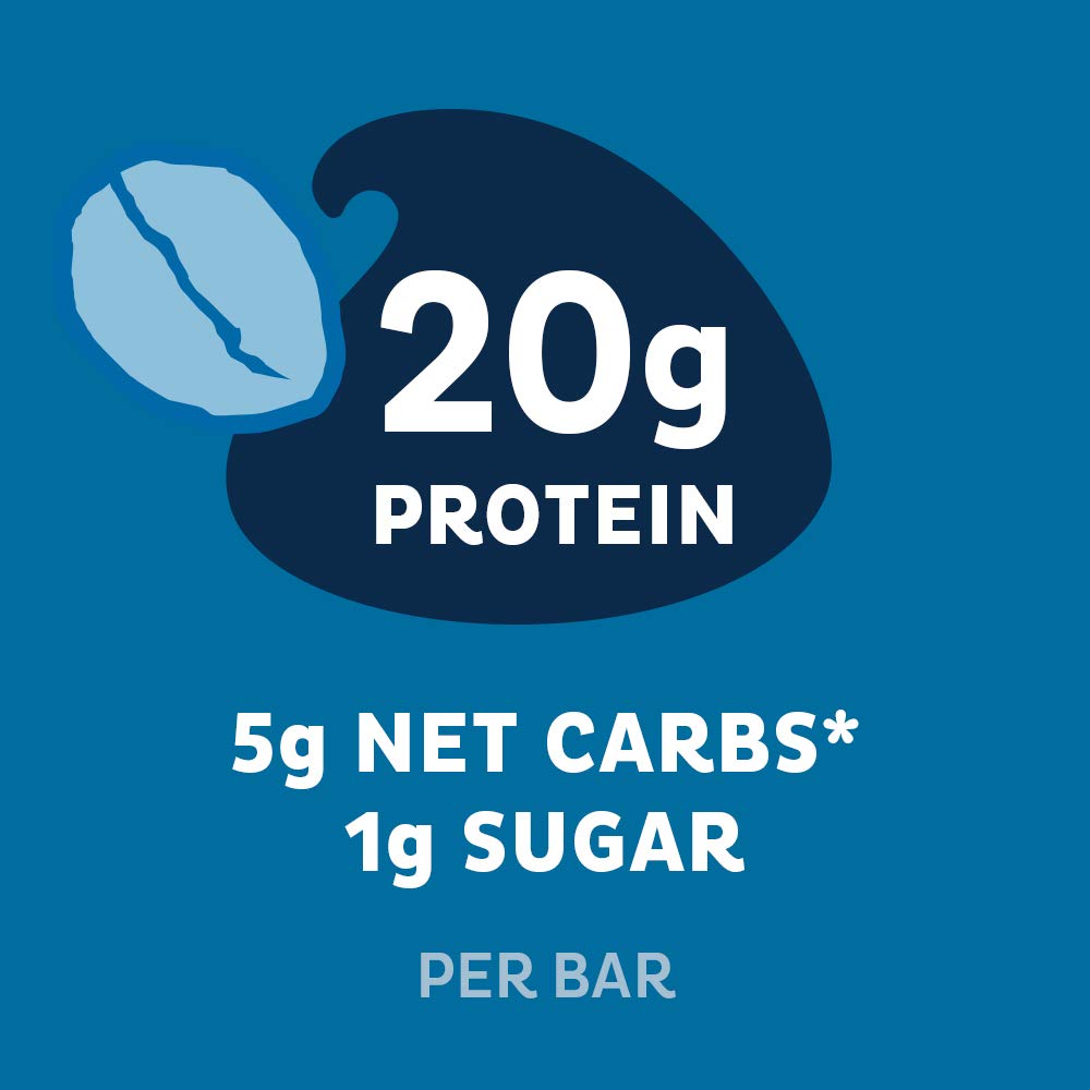 Quest Nutrition Chocolate Chip Dough Cookie Protein Bars, 21g Protein, 1g Sugar, 4g Net Carb, High Fiber, Gluten Free, Keto Friendy, 12 Count
