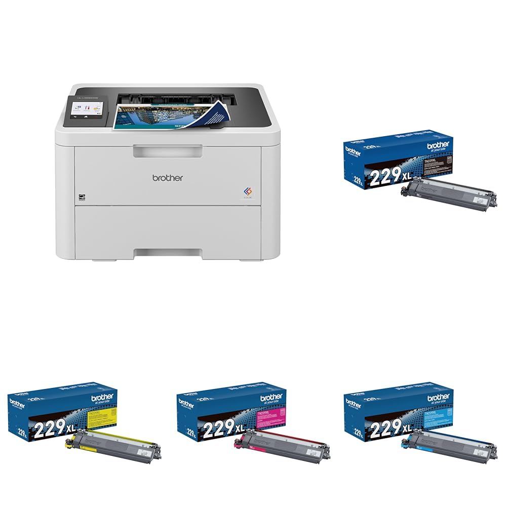 Brother HL-L3280CDW Wireless Compact Digital Color Printer with Laser Quality Output, Duplex, Mobile Printing & Ethernet | Includes 2 Month Refresh Subscription Trial¹,Works with Alexa