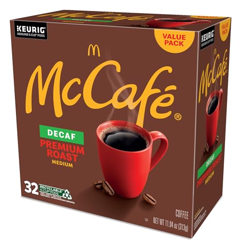 McCafe Premium Roast Decaf Coffee, Single Serve Keurig K-Cup Pods, Decaffeinated, 96 Count (4 Packs of 24)