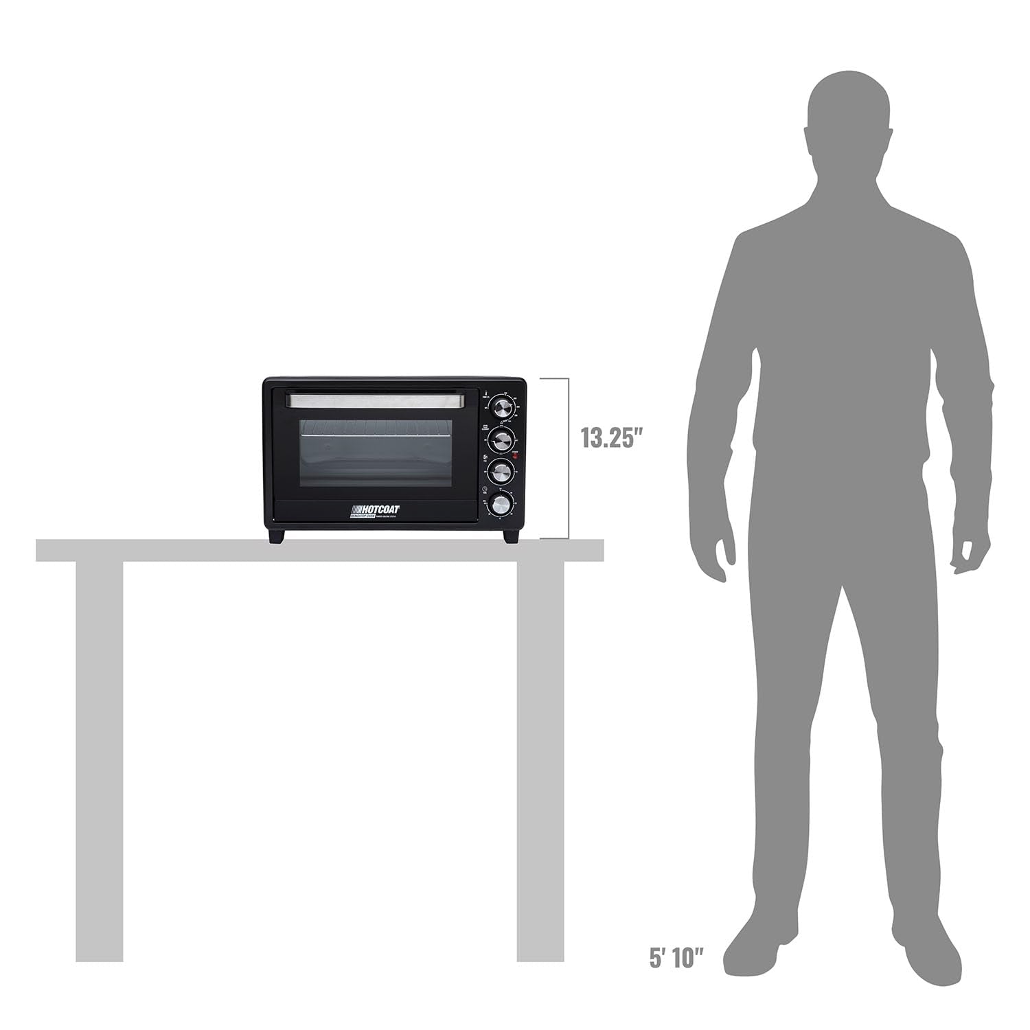 Eastwood Hotcoat Bench Top Powder Coating Oven | Easy-to-Use Compact Powder Coat Curing Oven for Small to Mid-Size Coating Projects | Operates on 150-400°F, 120V, 1600W with Built-in Timer