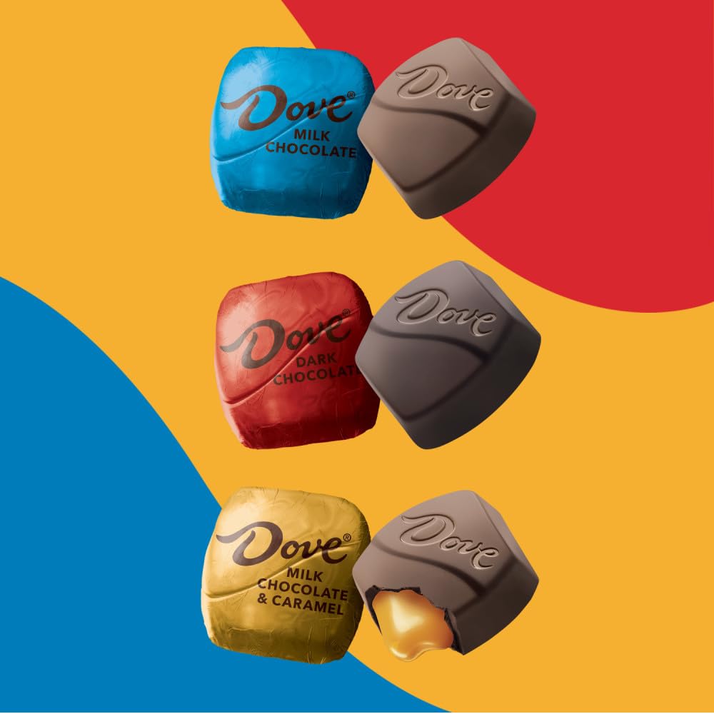DOVE PROMISES Milk Chocolate Candy Individually Wrapped Bulk Pack (38.09 oz, 136 Piece) Bag