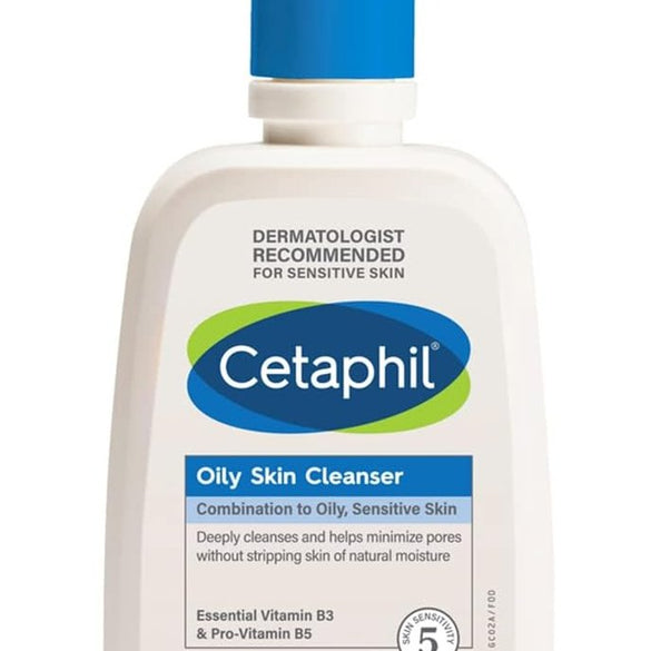 Cetaphil Oily Skin Cleanser, Face & Body Wash for Men & Women, Combination to Oily and Sensitive Skin, Unscented, 236ml
