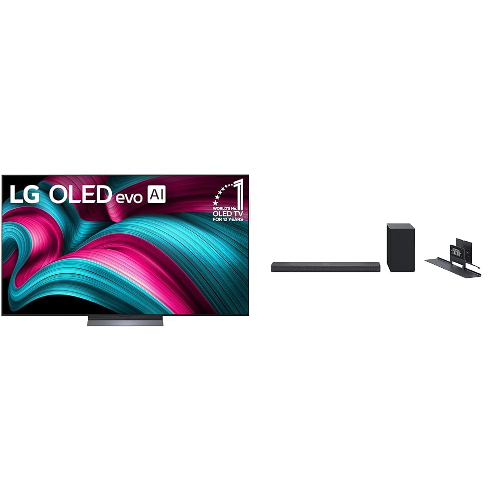 LG 65-Inch Class OLED evo AI 4K C5 Series Smart TV w/Dolby Atmos, Dolby Vision, HDR10, AI Super Upscaling 4K, Filmmaker Mode, Wow Orchestra, Alexa Built-in (OLED65C5PUA, 2025)