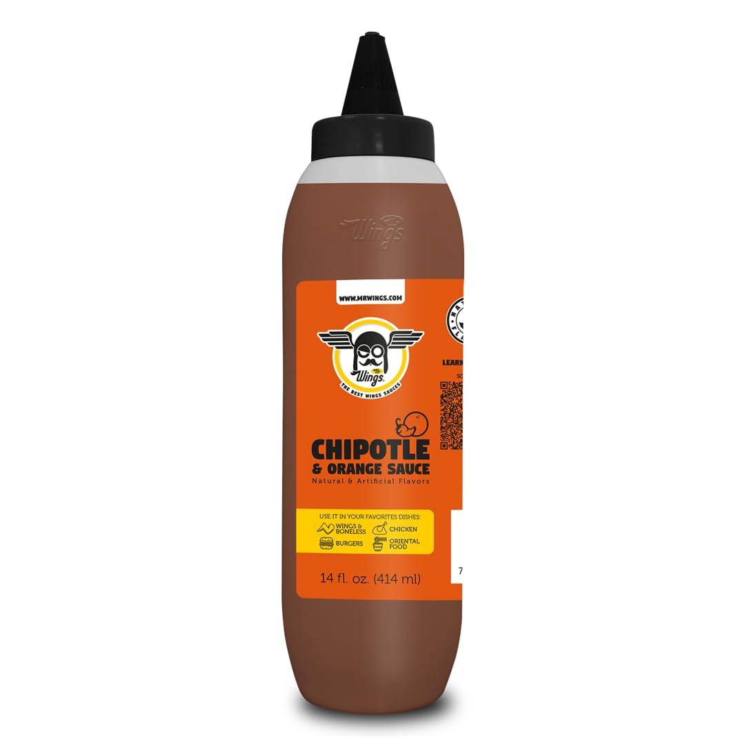 Mr Wings Sweet Mango Mild Sauce 1 Gallon (128 Fl Oz). Sweet and spicy delight, perfect for boneless, fries, drinks and your favorite snacks. Big sauce bulk.