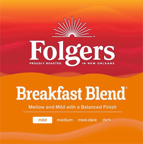 Folgers Classic Roast Medium Roast Coffee, 72 Keurig K-Cup Pods