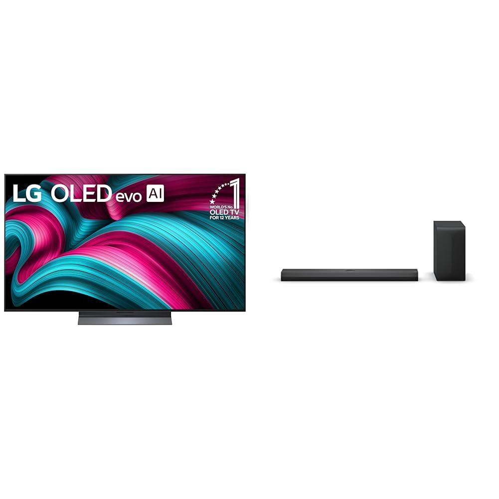 LG 65-Inch Class OLED evo AI 4K C5 Series Smart TV w/Dolby Atmos, Dolby Vision, HDR10, AI Super Upscaling 4K, Filmmaker Mode, Wow Orchestra, Alexa Built-in (OLED65C5PUA, 2025)