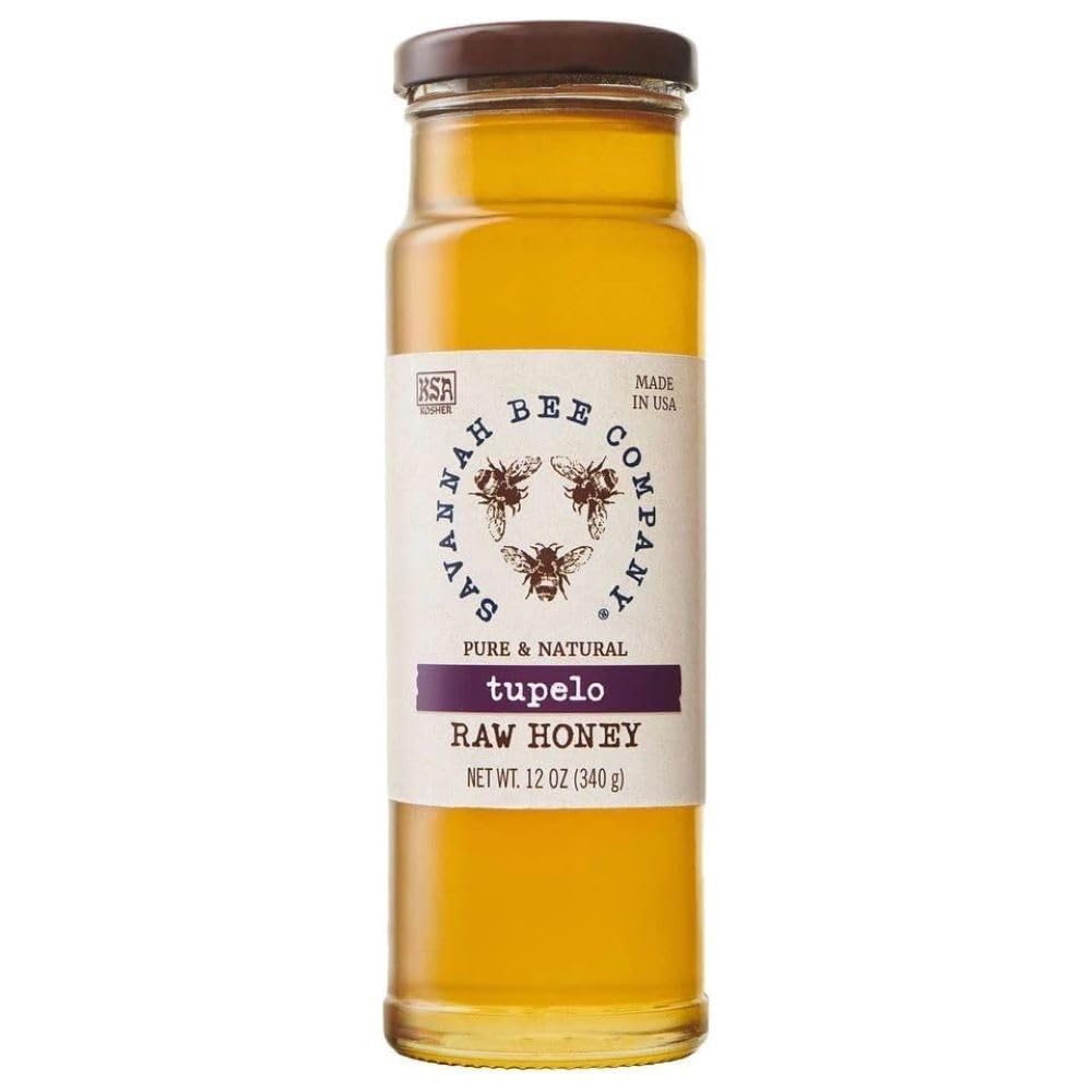 Savannah Bee Company Hot Honey Gluten Free and 100% Pure Honey Infused with Sweet Wildflower- Heat from Wildflower and Habanero Peppers 12 oz Squeeze Bottle