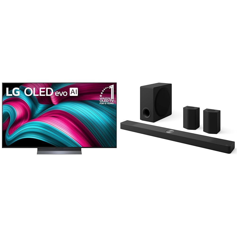 LG 65-Inch Class OLED evo AI 4K C5 Series Smart TV w/Dolby Atmos, Dolby Vision, HDR10, AI Super Upscaling 4K, Filmmaker Mode, Wow Orchestra, Alexa Built-in (OLED65C5PUA, 2025)