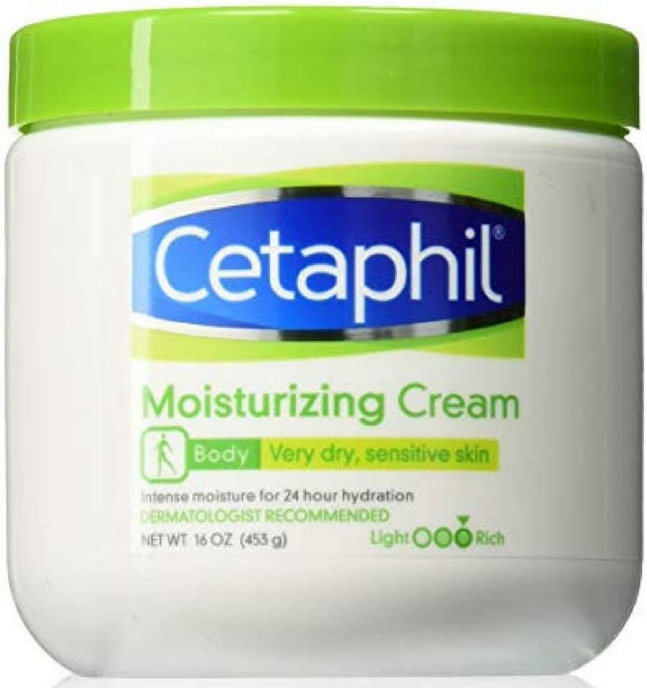 Cetaphil Moisturizing Cream, Face & Body Moisturizer for Men & Women, Dry to Very Dry and Sensitive Skin, Unscented, 453g