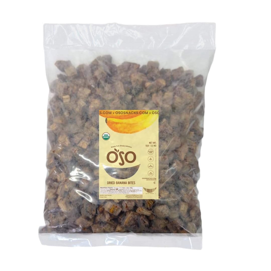 Oso Snacks Dried Mango Slices – Premium Quality, Large Pieces Only! No Added Sugar, No Preservatives, 100% Fruit! One Ingredient. No GMO. Vegan. Naturally Sweet & Delicious Healthy Snack.
