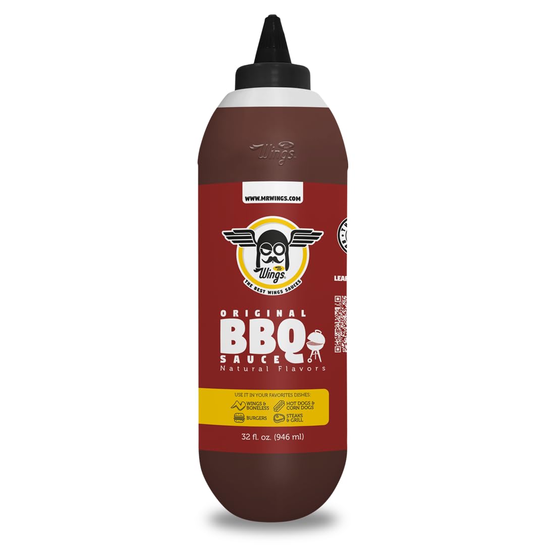 Mr Wings Sweet Mango Mild Sauce 1 Gallon (128 Fl Oz). Sweet and spicy delight, perfect for boneless, fries, drinks and your favorite snacks. Big sauce bulk.