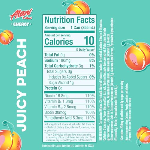 Alani Nu CHERRY TWIST Sugar Free, Low Calorie Energy Drinks, 200mg Caffeine, Biotin B Vitamins, Zero Sugar, 15 Calories, 12 Fl Oz Cans, 12 Pack0