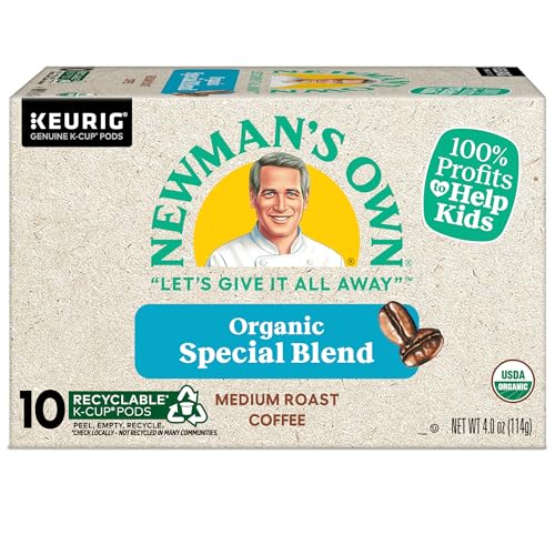 Newman's Own Organics Special Blend Keurig Single-Serve K-Cup Pods, Medium Roast Coffee, 96 Count