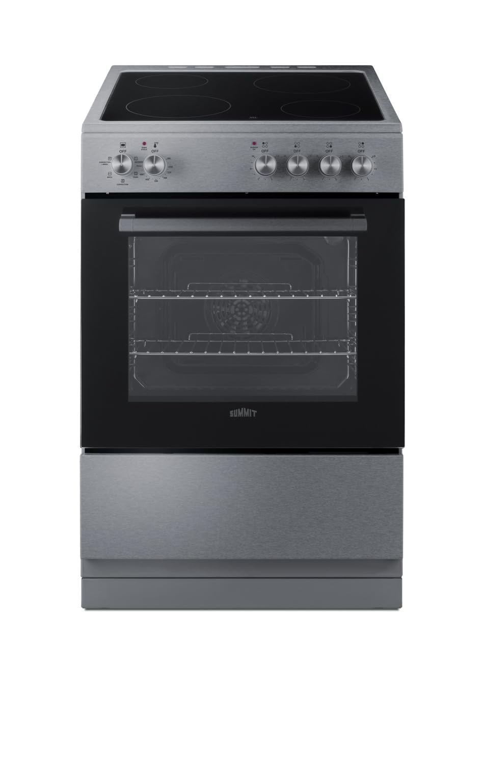 Summit 24” Electric Smooth Top Range, Large 2.44 cu.ft. oven. ADA Compliant, White- REXT24W