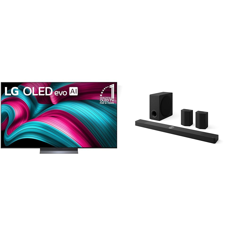 LG 65-Inch Class OLED evo AI 4K C5 Series Smart TV w/Dolby Atmos, Dolby Vision, HDR10, AI Super Upscaling 4K, Filmmaker Mode, Wow Orchestra, Alexa Built-in (OLED65C5PUA, 2025)