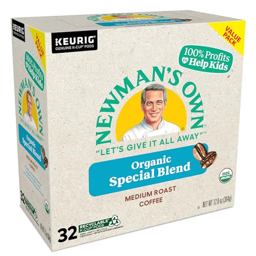 Newman's Own Organics Special Blend Keurig Single-Serve K-Cup Pods, Medium Roast Coffee, 96 Count