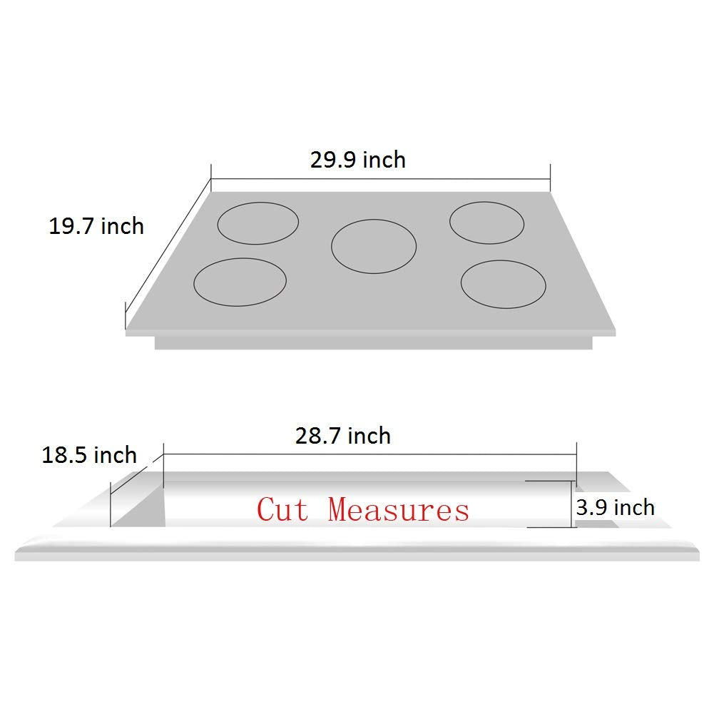 Deli-kit 30 Inch Gas Cooktop - Dual Fuel Sealed 5 Burners Built-In Stainless Steel Hob DK257-A03