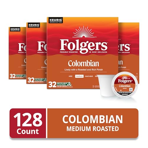 Folgers Classic Roast Medium Roast Coffee, 72 Keurig K-Cup Pods