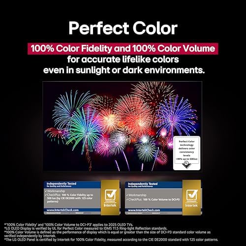 LG 65-Inch Class OLED evo AI 4K C5 Series Smart TV w/Dolby Atmos, Dolby Vision, HDR10, AI Super Upscaling 4K, Filmmaker Mode, Wow Orchestra, Alexa Built-in (OLED65C5PUA, 2025)