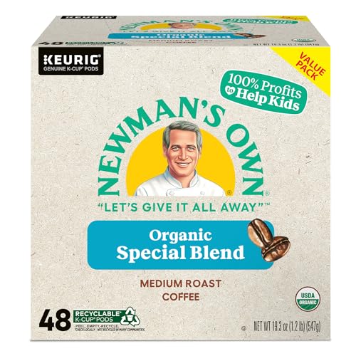 Newman's Own Organics Special Blend Keurig Single-Serve K-Cup Pods, Medium Roast Coffee, 96 Count