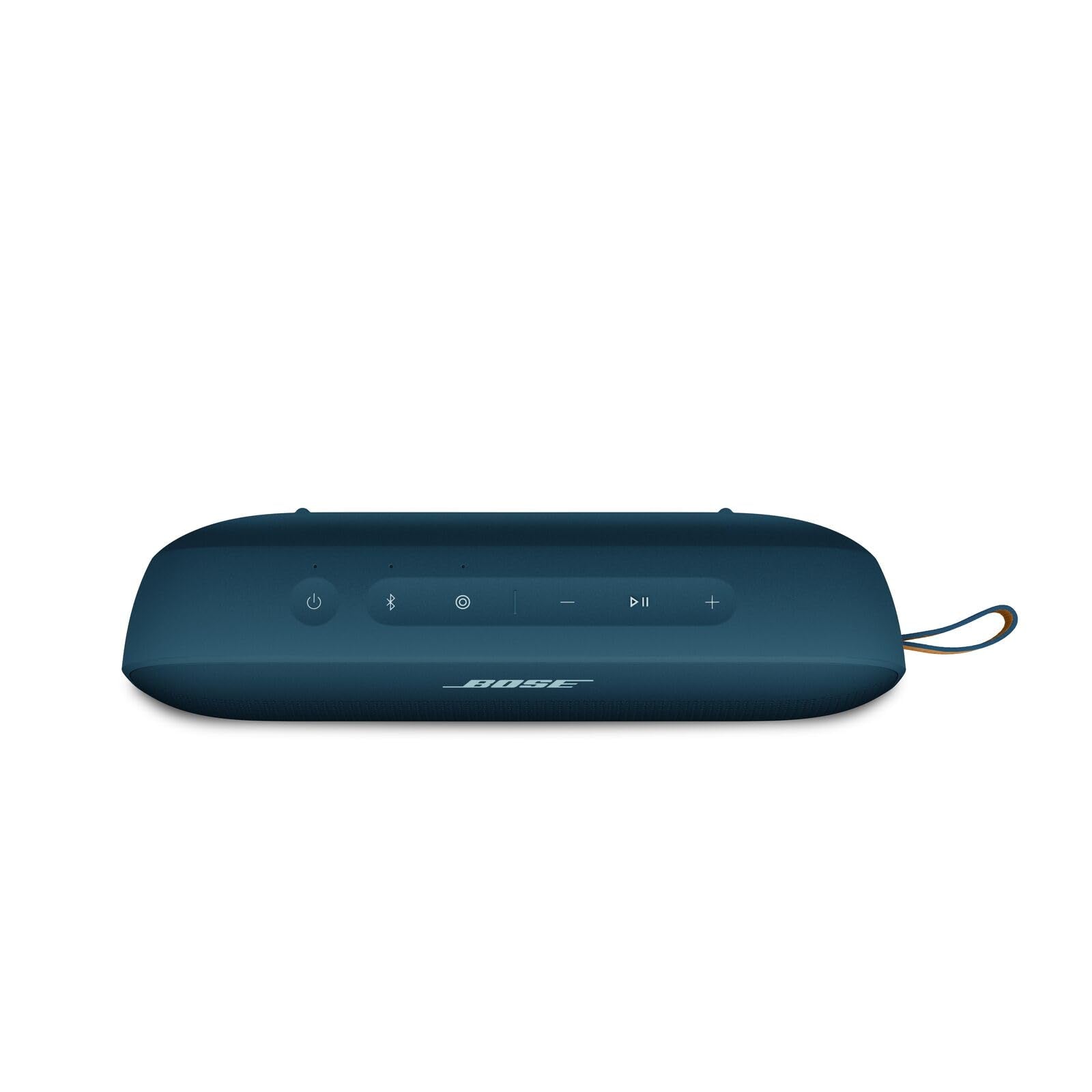 Bose SoundLink Flex Bluetooth Speaker (2nd Gen) - Portable Outdoor Speaker with Hi-Fi Audio, Waterproof and Dustproof, USB-C, Up to 12 Hours Battery Life, Black