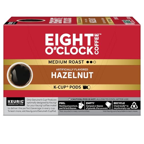 Eight O'Clock Coffee The Original, Single-Serve Keurig K-Cup Pods, Medium Roast Coffee Pods, 72 Count