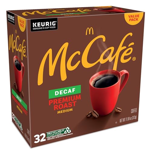 McCafe Premium Roast Decaf Coffee, Single Serve Keurig K-Cup Pods, Decaffeinated, 96 Count (4 Packs of 24)