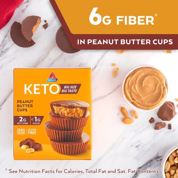 Atkins Caramel Almond Clusters, Gluten Free, High in Fiber, 1g Sugar, 2g Net Carb, Keto Friendly, 20 Count
