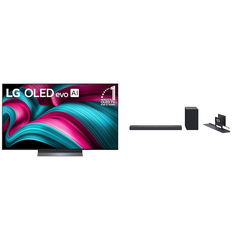 LG 65-Inch Class OLED evo AI 4K C5 Series Smart TV w/Dolby Atmos, Dolby Vision, HDR10, AI Super Upscaling 4K, Filmmaker Mode, Wow Orchestra, Alexa Built-in (OLED65C5PUA, 2025)