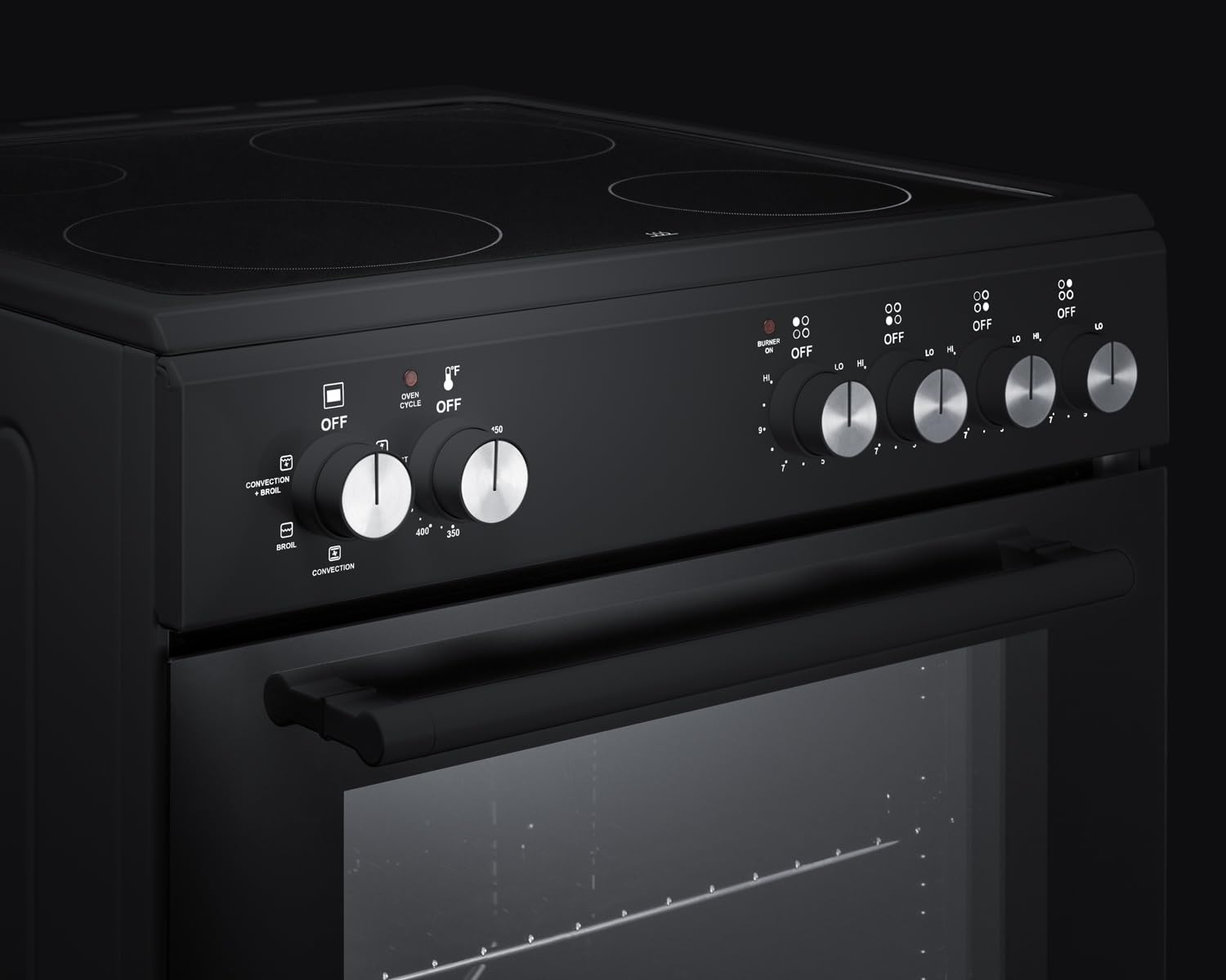 Summit 24” Electric Smooth Top Range, Large 2.44 cu.ft. oven. ADA Compliant, White- REXT24W