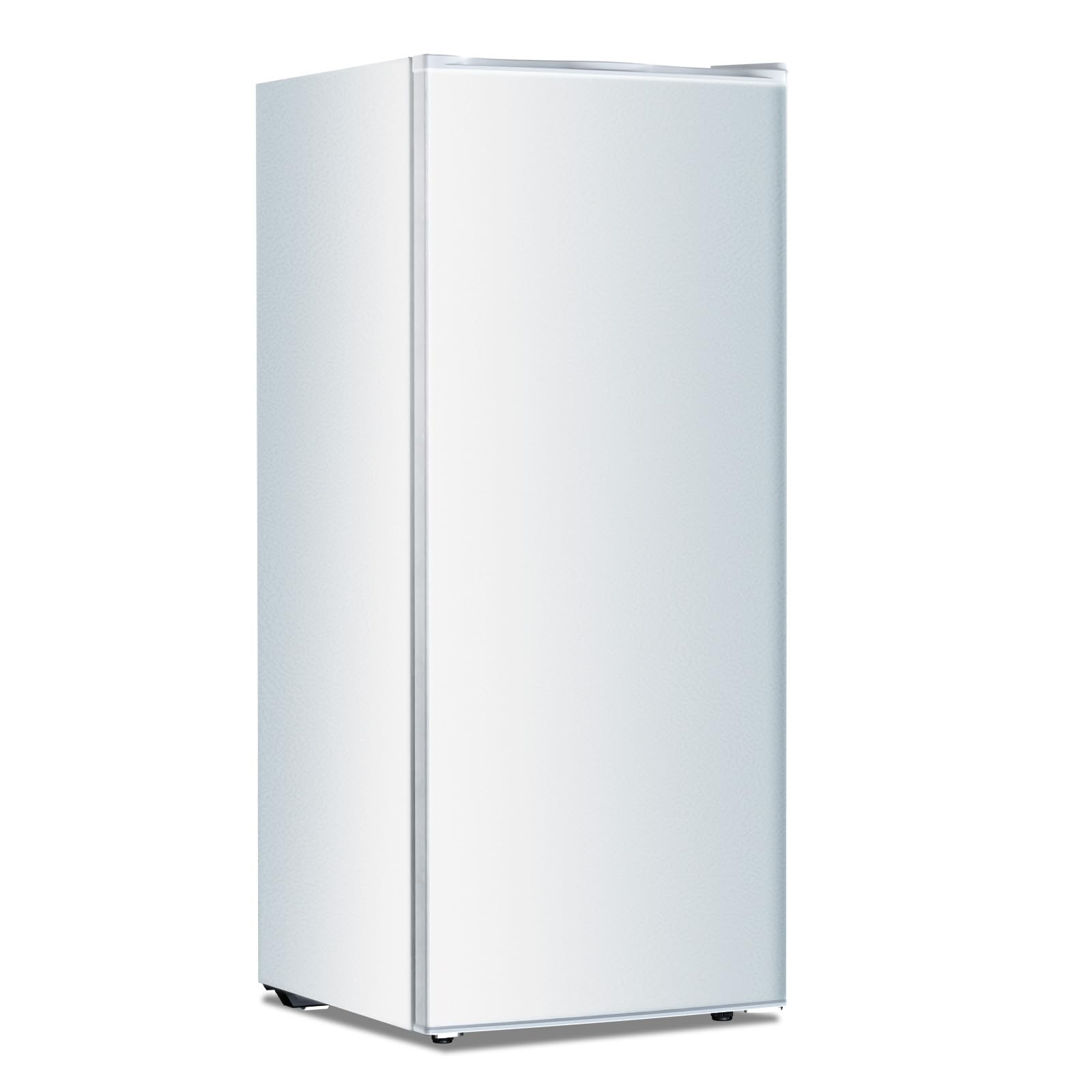 Kismile Small Freezer Upright, 3.0 Cu.ft Mini Freezer with Adjustable Thermostat, Removable Shelves, Reversible Single Door, Stand Up Freezer for Bedroom/Home/Dorms/Apartment (Stainless Steel)