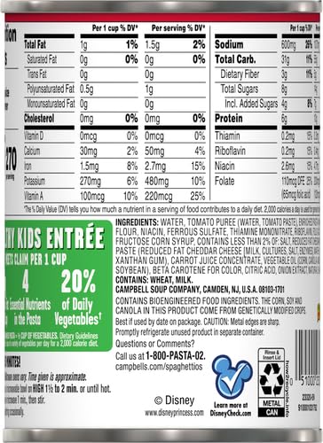 SpaghettiOs Canned Pasta with Meatballs, 15.6 oz Can (12 Pack)