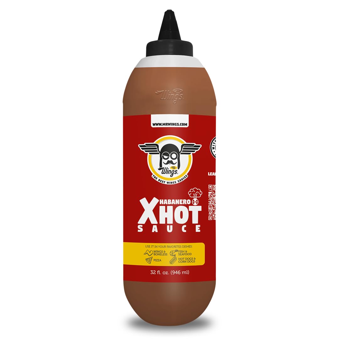 Mr Wings Sweet Mango Mild Sauce 1 Gallon (128 Fl Oz). Sweet and spicy delight, perfect for boneless, fries, drinks and your favorite snacks. Big sauce bulk.