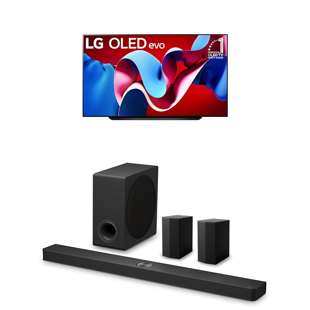 LG 42-Inch Class OLED evo C4 Series Smart TV 4K Processor Flat Screen with Magic Remote AI-Powered with Alexa Built-in (OLED42C4PUA, 2024)