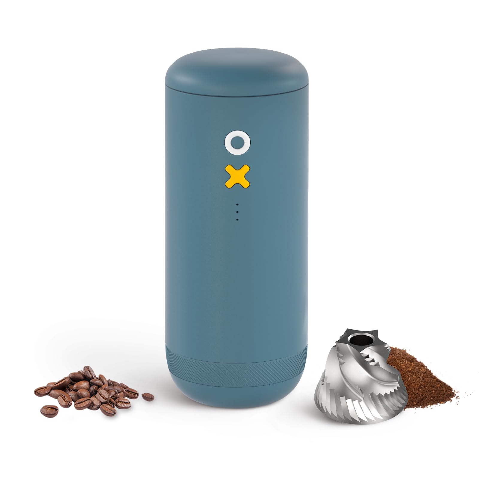 Nuttii Burr Electric Coffee Grinder, Matte Black | Portable, Quiet Adjustable Conical Burr, 20 Grind Settings, Espresso Pour-Over French Press Moka, Home Travel Use