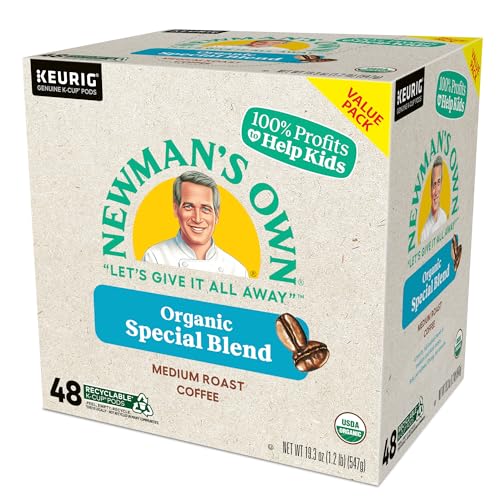 Newman's Own Organics Special Blend Keurig Single-Serve K-Cup Pods, Medium Roast Coffee, 96 Count