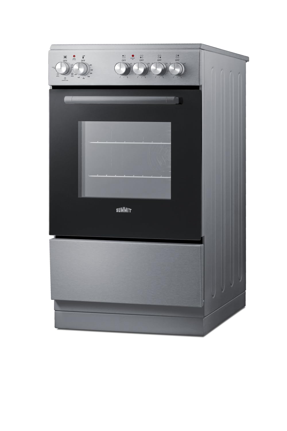 Summit 24” Electric Smooth Top Range, Large 2.44 cu.ft. oven. ADA Compliant, White- REXT24W