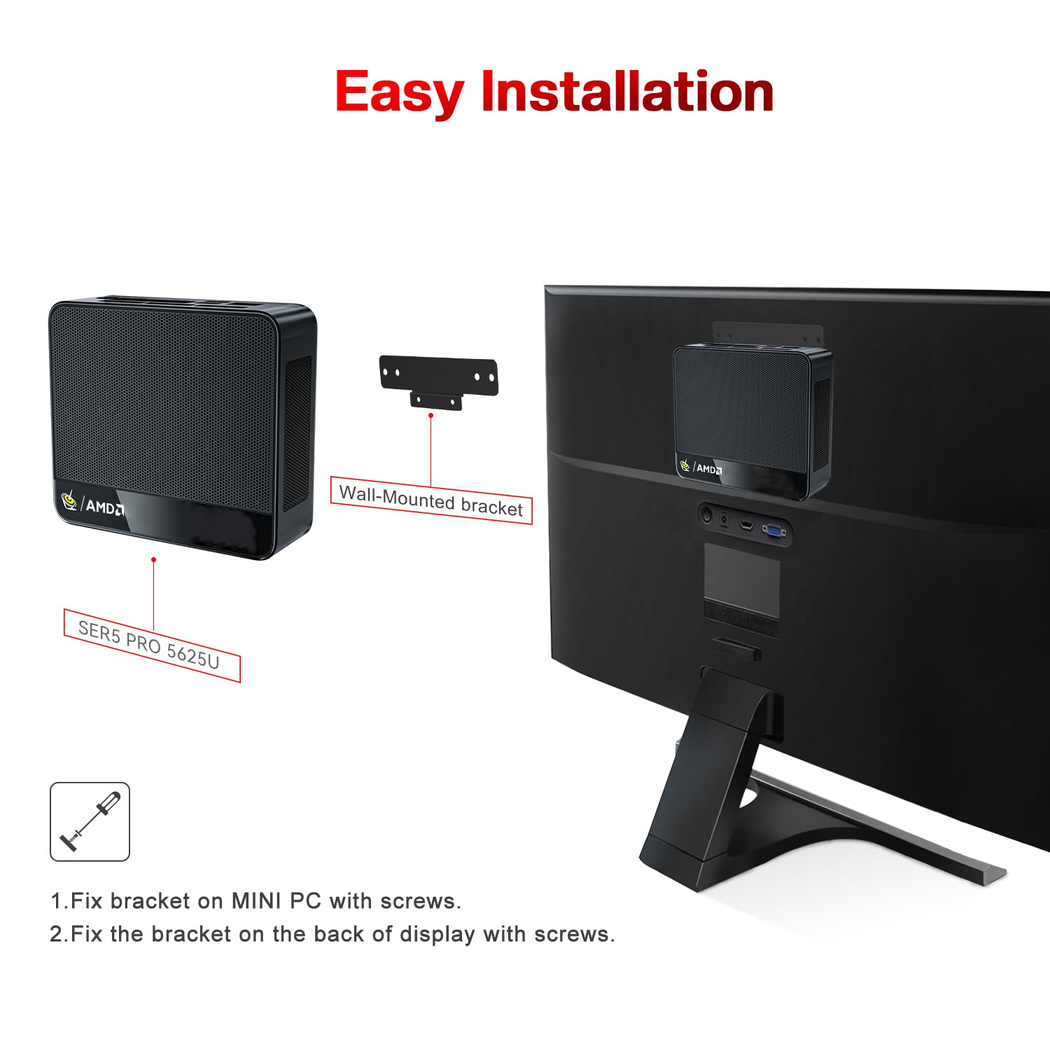 Beelink SER3 Mini PC, AMD Ryzen 3 3200U(14nm, 2C/4T) up to 3.5GHz, Mini Gaming Computer 16GB DDR4 RAM 500GB PCIE3.0 X4 SSD, Micro PC 4K@60Hz Dual Display, Mini Computer WiFi6/BT5.2/HTPC/W-11 Pro