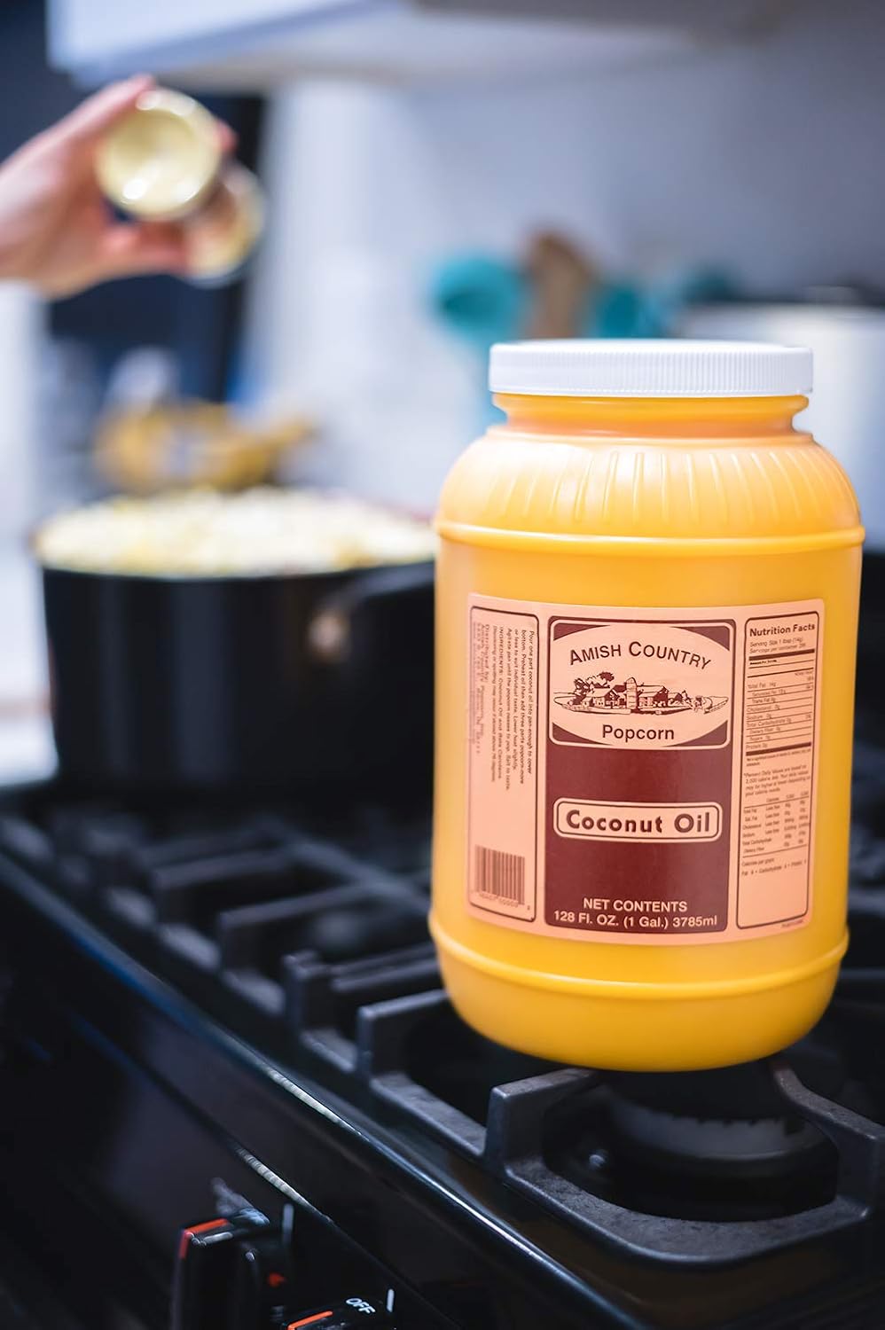 Amish Country Popcorn | Coconut Oil - 1 Gallon | Old Fashioned, Non-GMO and Gluten Free (1 Gallon)