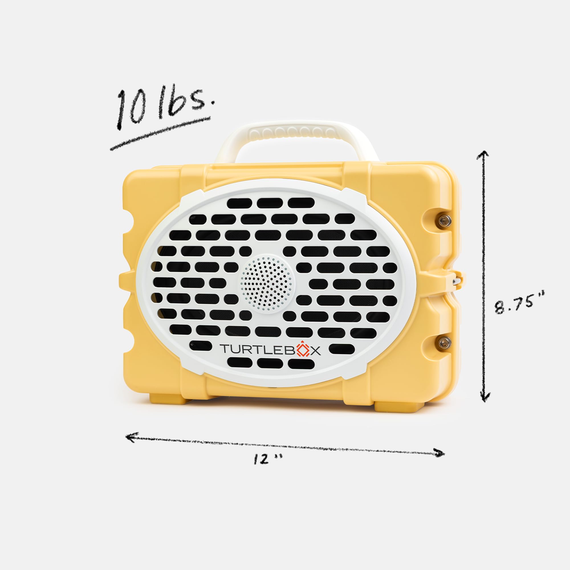 Turtlebox Original Gen 3: Portable Outdoor Bluetooth Speaker – Ultra-Loud (120dB), Waterproof (IP67), Rugged, Impact-Resistant, 3-Day Battery | Party Mode: Unlimited Pairing for Stereo Sound, Tan