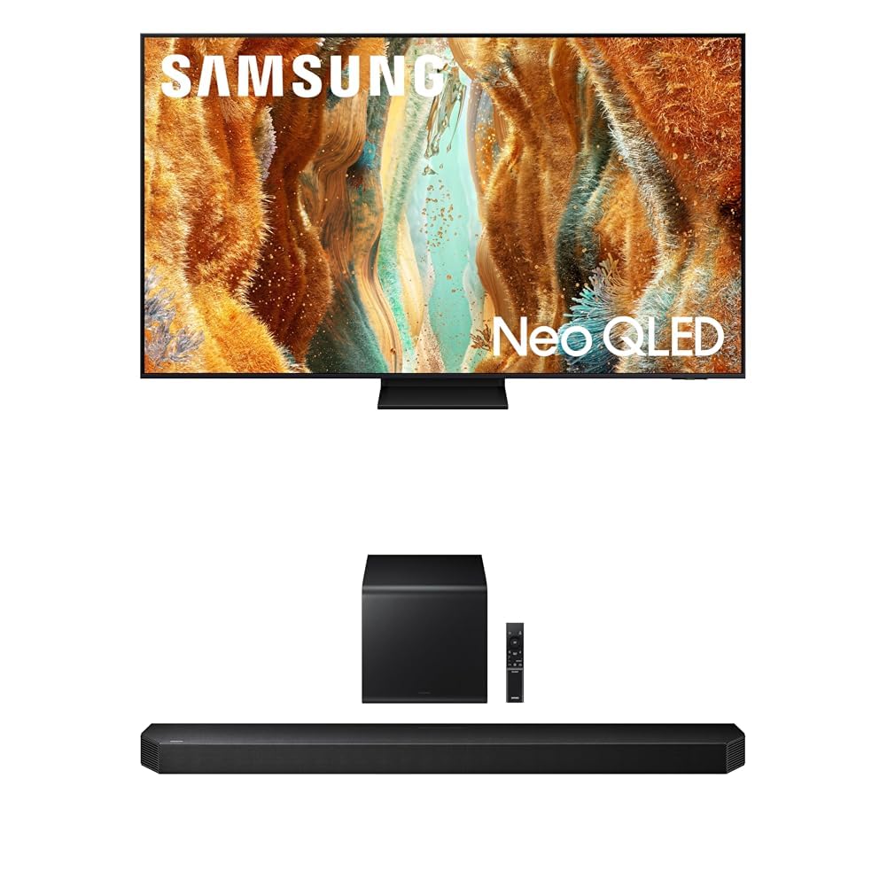 Samsung 85-Inch Class Neo QLED QN70F 4K Mini LED Smart TV (2025 Model) NQ4 AI Gen2 Processor, Quantum Matrix Technology Slim, Motion Xcelerator 144Hz, Samsung Vision AI, Alexa Built-in