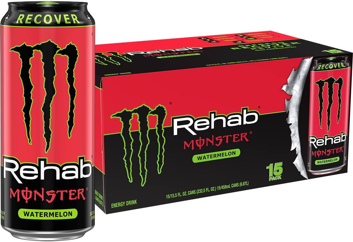 Monster Energy, Lo-Carb Monster, Low Carb Energy Drink, 16 Ounce | Pack of 15