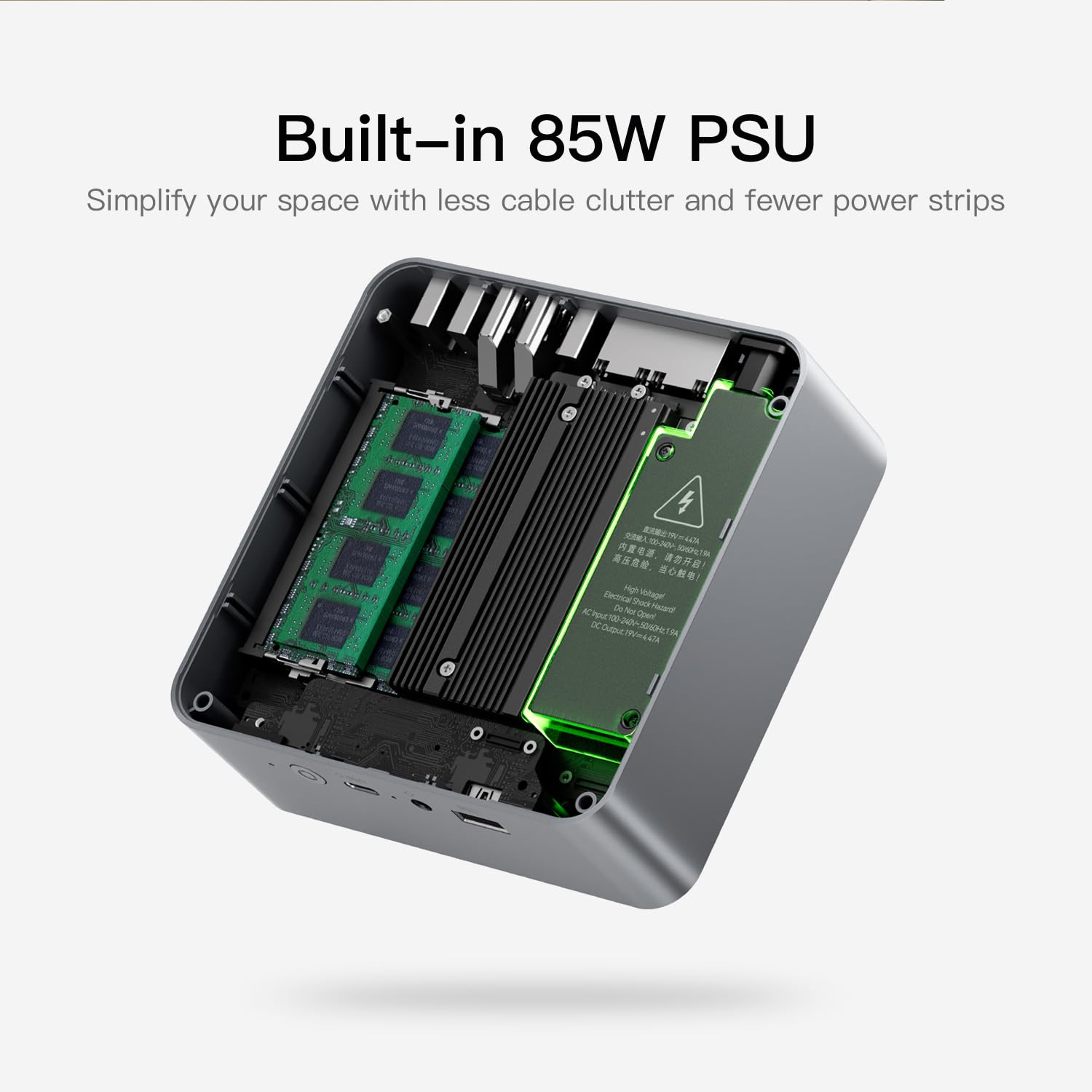 Beelink SER3 Mini PC, AMD Ryzen 3 3200U(14nm, 2C/4T) up to 3.5GHz, Mini Gaming Computer 16GB DDR4 RAM 500GB PCIE3.0 X4 SSD, Micro PC 4K@60Hz Dual Display, Mini Computer WiFi6/BT5.2/HTPC/W-11 Pro