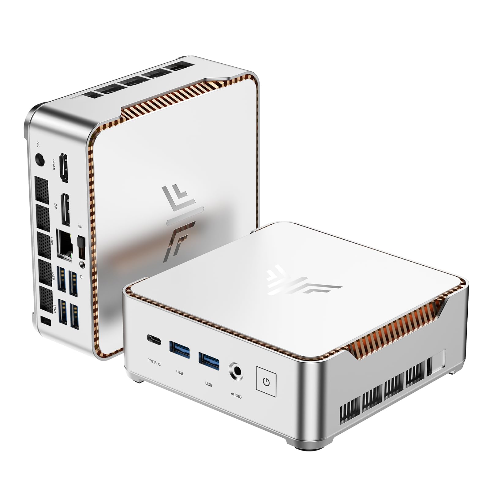 KAMRUI Pinova P2 Mini PC 16GB RAM 512GB SSD, AMD Ryzen 4300U(Beats 10110U/3500U/N95,Up to 3.7GHz,4C/8T)Mini Computers,Triple 4K Display/HDMI+DP+Type-C/WiFi/BT for Home/Business Mini Desktop Computers