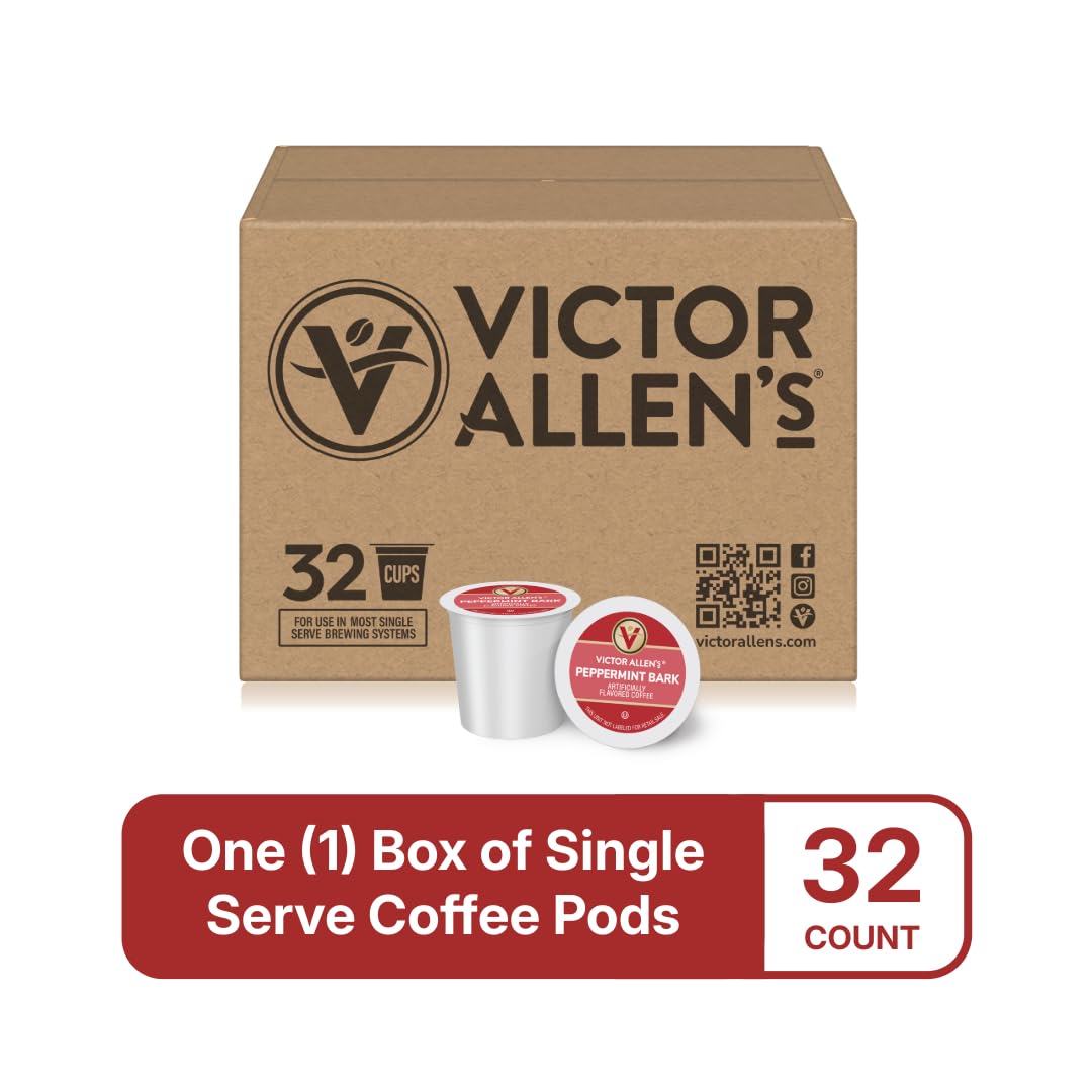 Victor Allen's Coffee Hazelnut Flavored, Medium Roast, 80 Count, Single Serve Coffee Pods for Keurig K-Cup Brewers